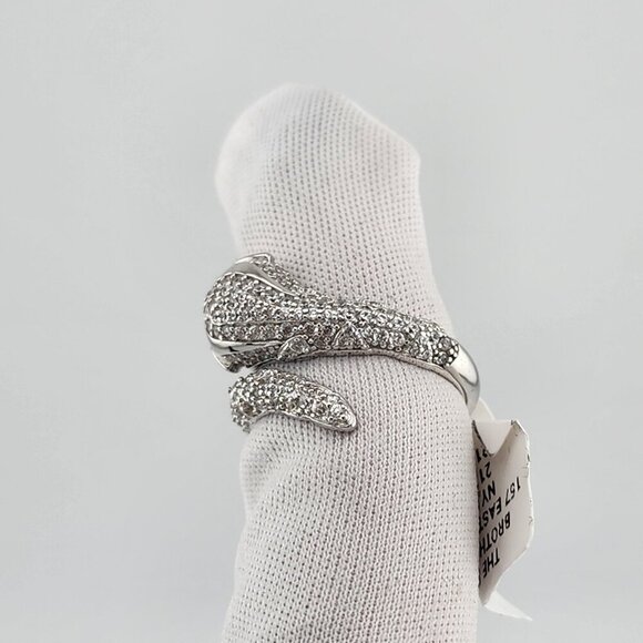 Genuine 925 Silver Snake Ring – Sleek Serpent Design - Picture 8 of 9